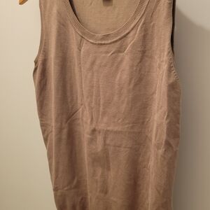 August Silk Tan Vest